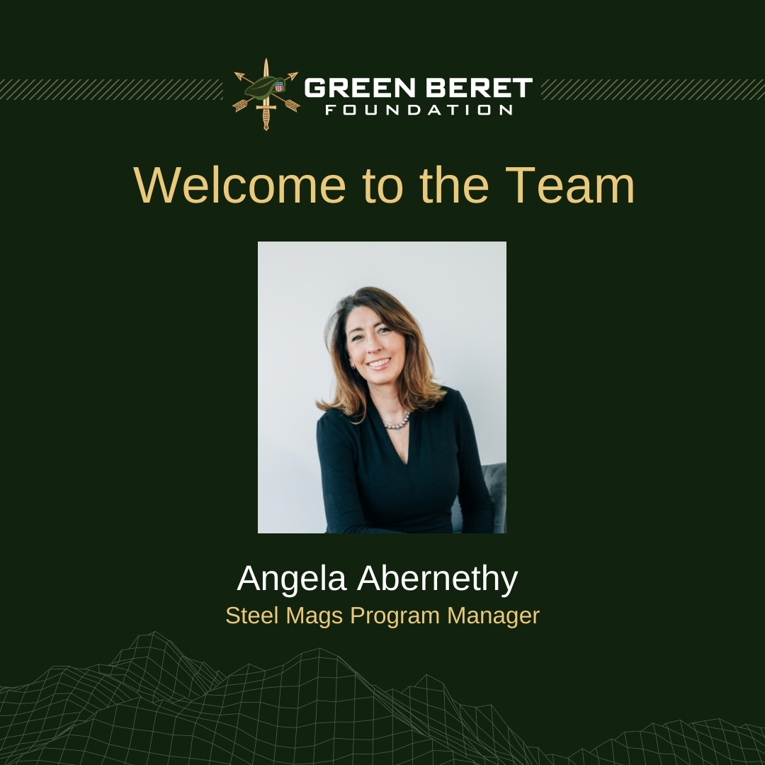 GreenBeretFound's tweet image. We’re proud to welcome Angela Abernethy to the Green Beret Foundation team as the new Steel Mags Program Manager.

#GreenBeretFoundation #SpecialForces#GreenBeretFoundation #SpecialForces #MilitaryFamilies #Leadership #TeamGBF #StrongerTogether