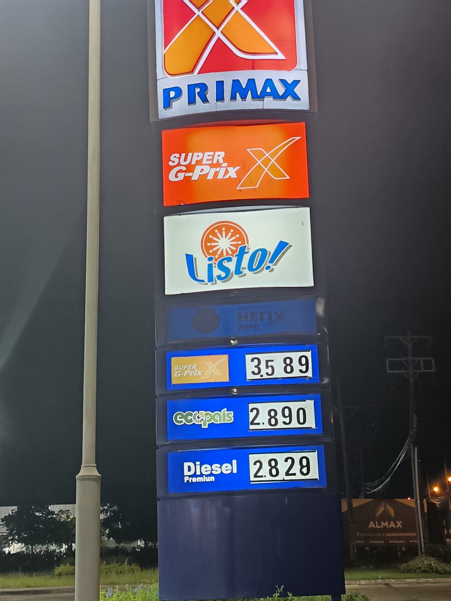 ernescruz's tweet photo. Nuevos precios de los combustibles en Ecuador, del 12 de marzo al 11 de abril de 2026.
https://t.co/x1FruTN2RJ https://t.co/rOHPOjXrgj