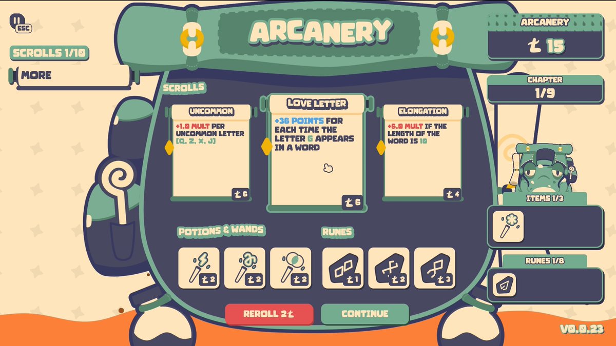 itchio's tweet photo. Lexispell (Free Demo): Strategy meets physics, in this roguelike word game, where you combine spelling with cool upgrades to score high 

https://t.co/gnUlhP8TT8 https://t.co/vr6AC68Y5t