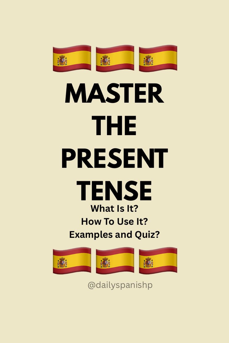 DailySpanishP's tweet photo. Want to understand Spanish tenses step by step?

Present Tense Cheat Sheet…

Follow for the next lesson: The Preterite Tense.
….

#learnspanish
#spanishgrammar
#spanishtenses
#spanishlesson
#spanishteacher
#spanishverbs https://t.co/KF10eeyb6o