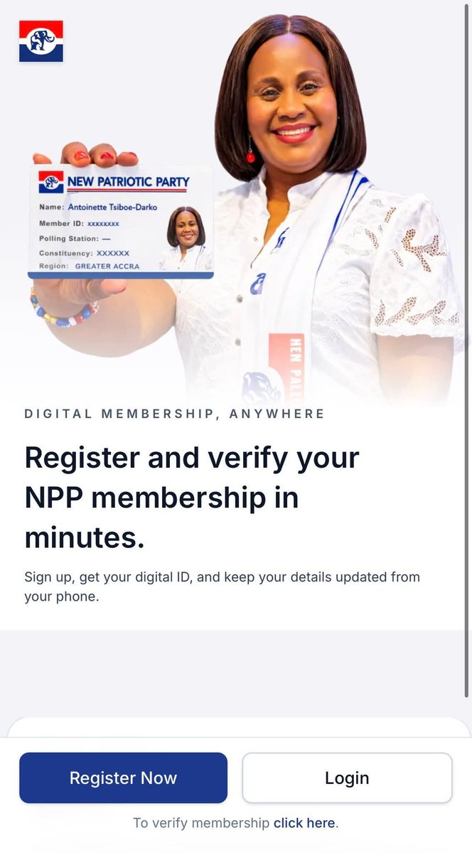 From every phone to every polling station. Register today. 

Join the NPP.

member.newpatrioticparty.org