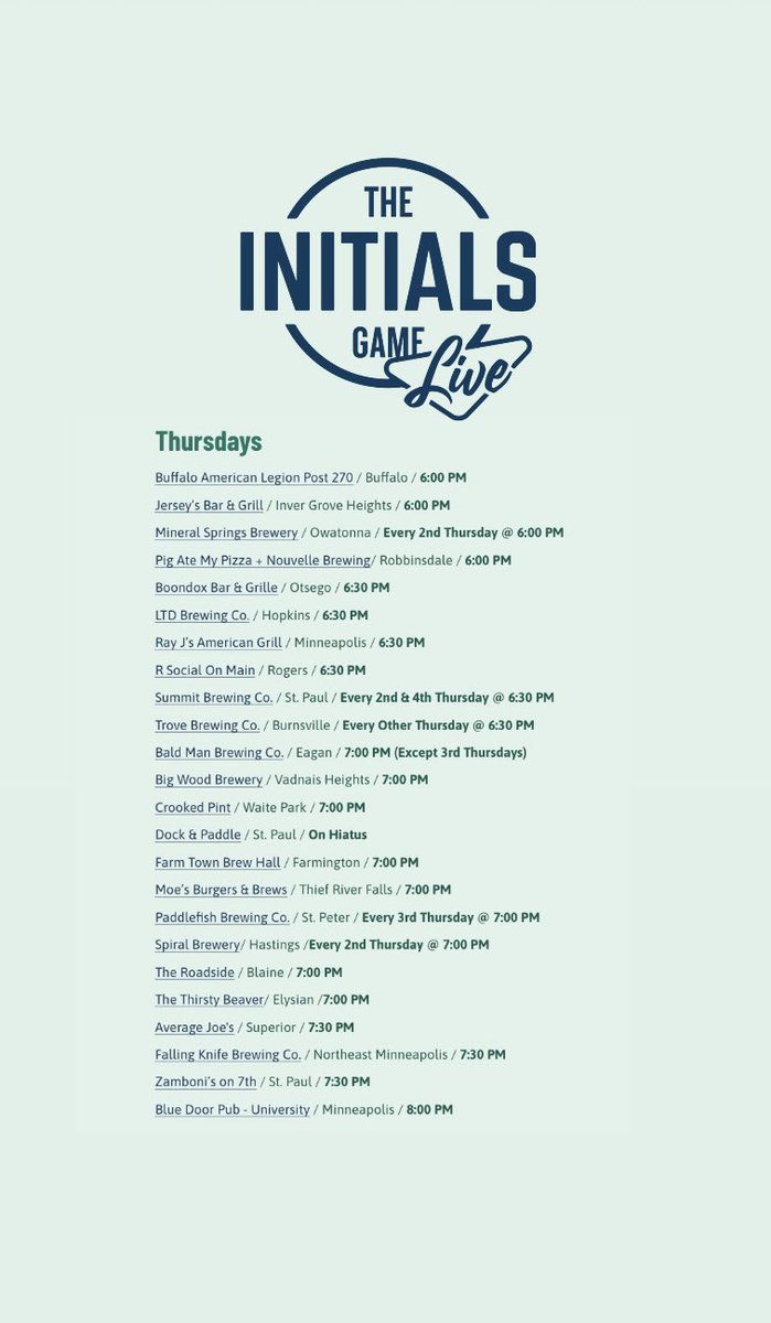 The Initials Game tweet media