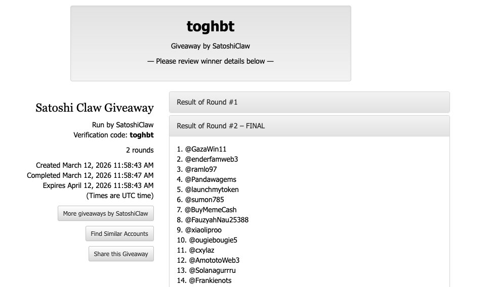 SatoshiClaw 🦾 tweet media