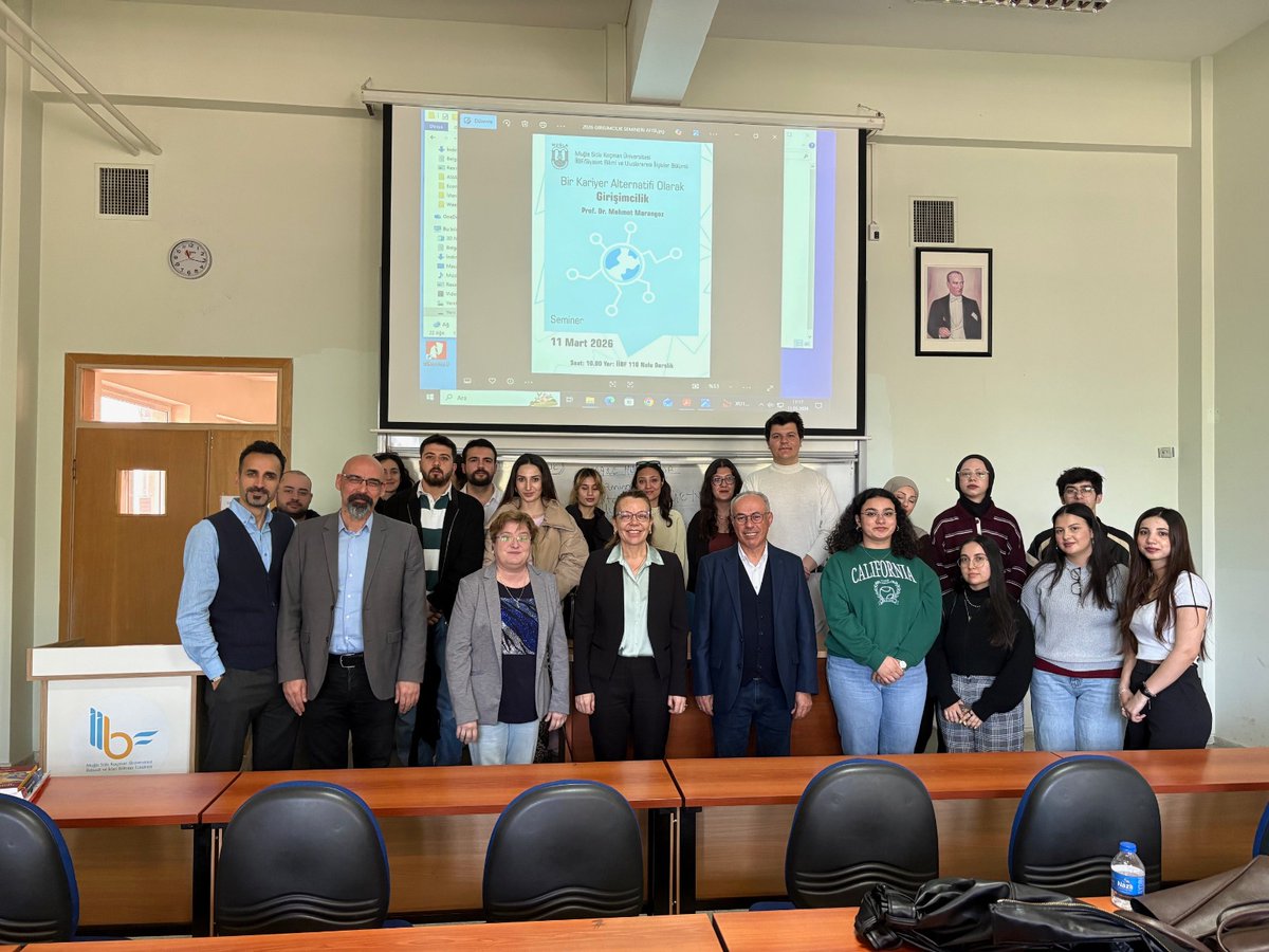 mskusibul's tweet photo. İşletme Bölümü öğretim üyelerimizden Sn. Prof. Dr. Mehmet MARANGOZ hocamızın katılımıyla "Bir Kariyer Alternatifi Olarak Girişimcilik" etkinliği düzenlendi. Değerli deneyimlerini ve bilgi birikimini bizimle paylaşan hocamıza ve katılım sağlayan öğrencilerimize teşekkür ederiz. https://t.co/WHPTfnta9j