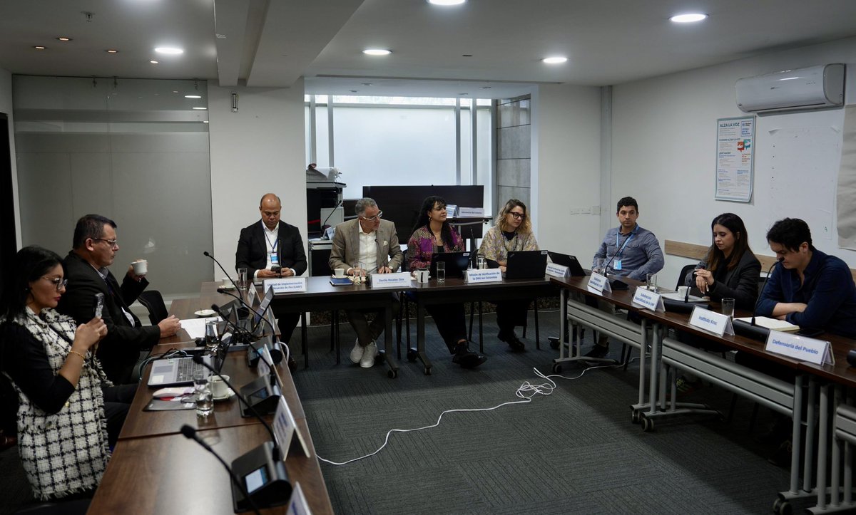 MisionONUCol's tweet image. #Bogotá | Facilitamos sesión de la Instancia Tripartita de Protección y Seguridad #ITPS Nacional Electoral, en seguimiento a las elecciones del #8DeMarzo. Gobierno, firmantes de paz y la @MisionONUCol destacaron el desarrollo en general pacífico de la jornada. 🧵