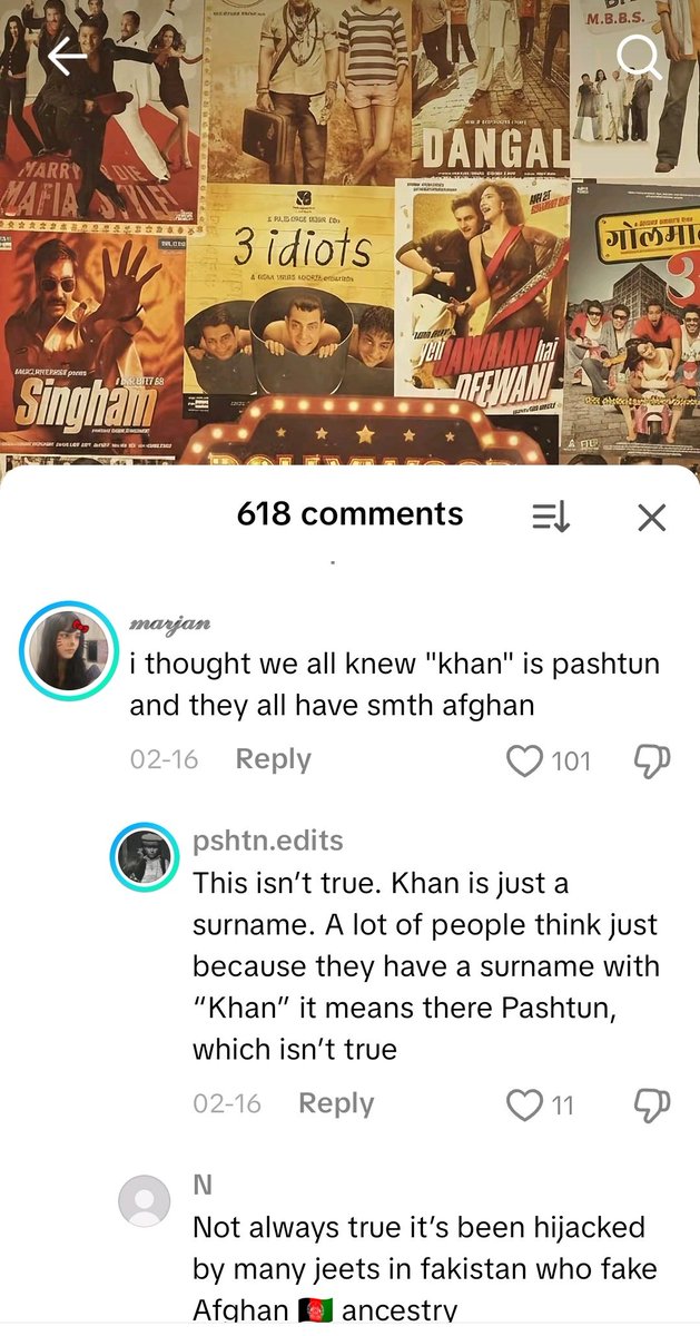 When you use tiktok 
It's  all about pakis and Afghanistan fighting each other by claiming Bollywood actors   😭