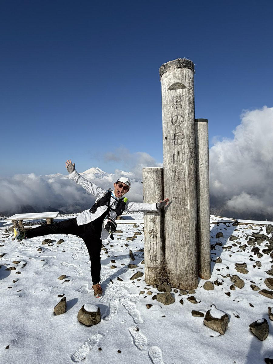 P_minoru's tweet photo. 思いがけず雪山登山と相成りました https://t.co/YChqcSmVG8