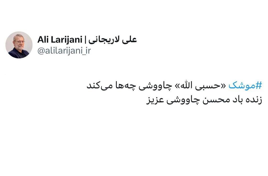 اوج حقارت یعنی بشی آخرین سنگر یه رژیم تروریست شکست خورده. 
ریدم تو لوله اگزوزت محسن چاووشی.