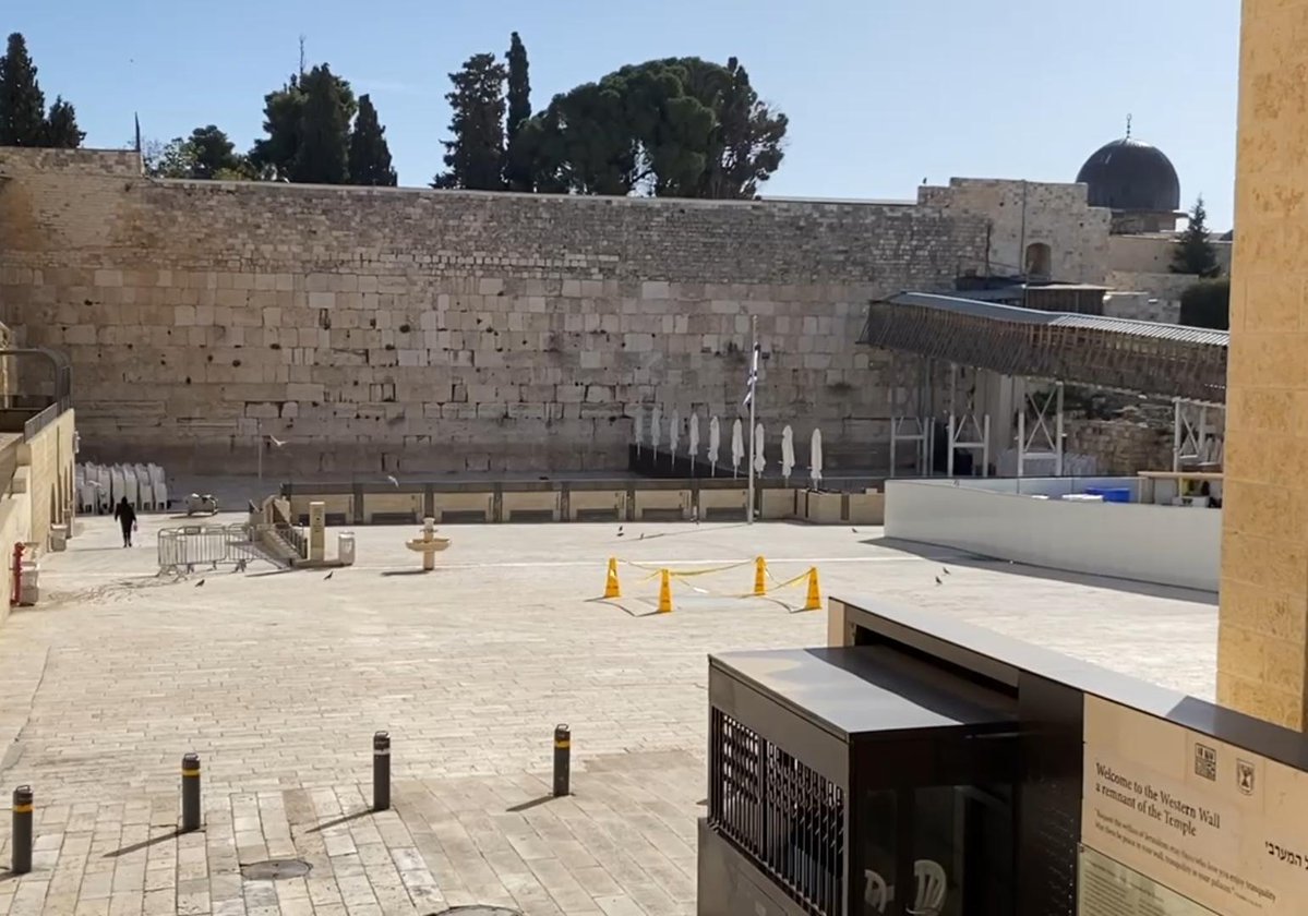 Israel's tweet image. The Iranian regime is launching missiles toward Jerusalem - a city sacred to billions - during the month of Ramadan.

Over the Western Wall.
Over Al-Aqsa Mosque.
Over the Church of the Holy Sepulchre.