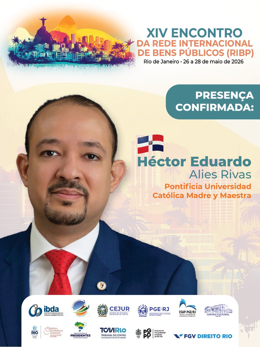 ibda_diradm's tweet photo. Pesquisadores de diferentes países já confirmaram presença no XIV Encontro da Rede Internacional de Bens Públicos (RIBP), no Rio de Janeiro (26–28/05/2026). O evento reunirá especialistas para debater bens públicos e pesquisas comparadas no cenário jurídico internacional. https://t.co/PLrP1oCLlr