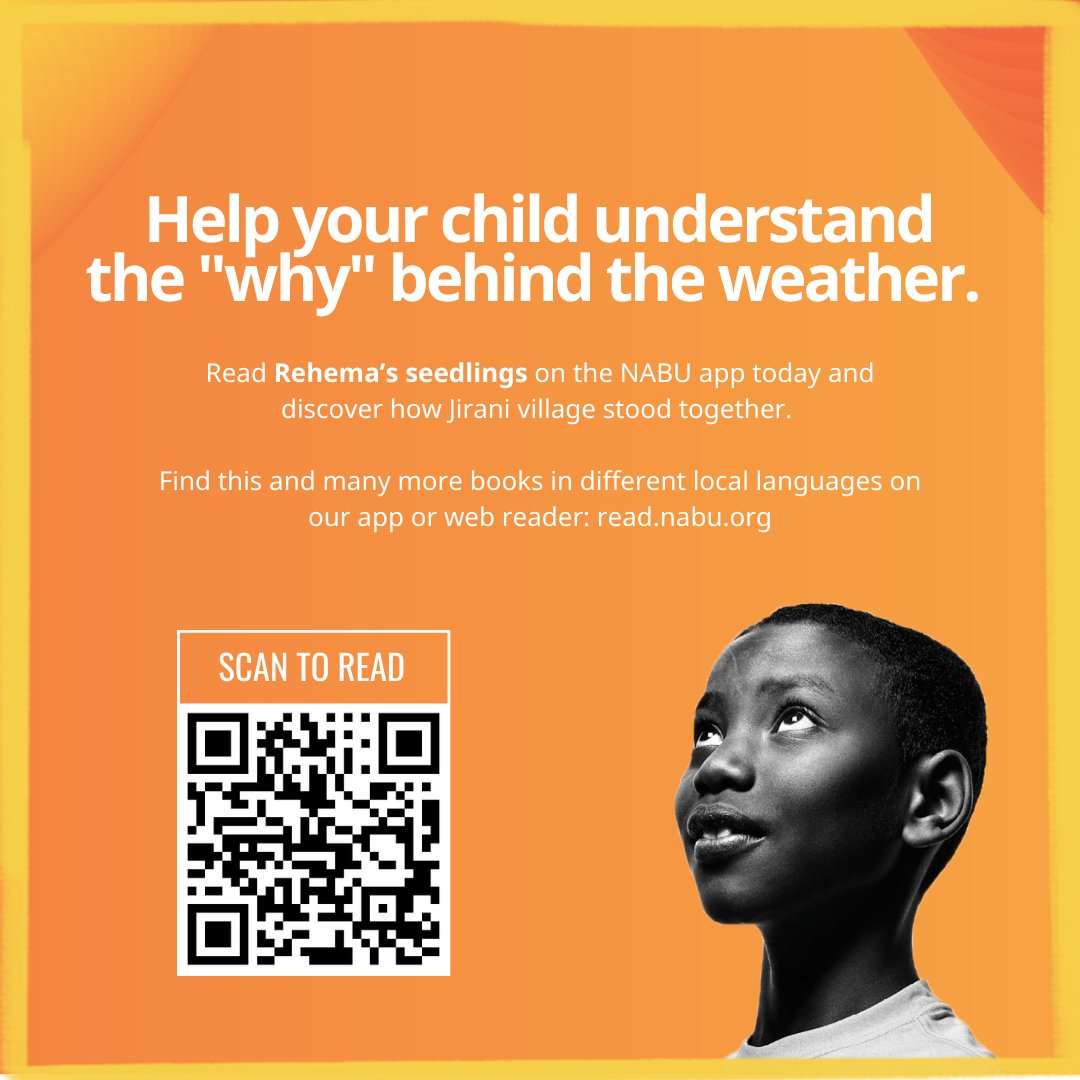 readwithnabu's tweet photo. Gemini said
Floods can be scary for kids everywhere. Help them understand the "why" with "Rehema’s Seedlings" at https://t.co/fZMr9CmdKJ. Join Jirani village to teach your little ones about climate change, tree planting, and staying safe. 

#readtorise #readwithnabu https://t.co/iV5SdECyVc