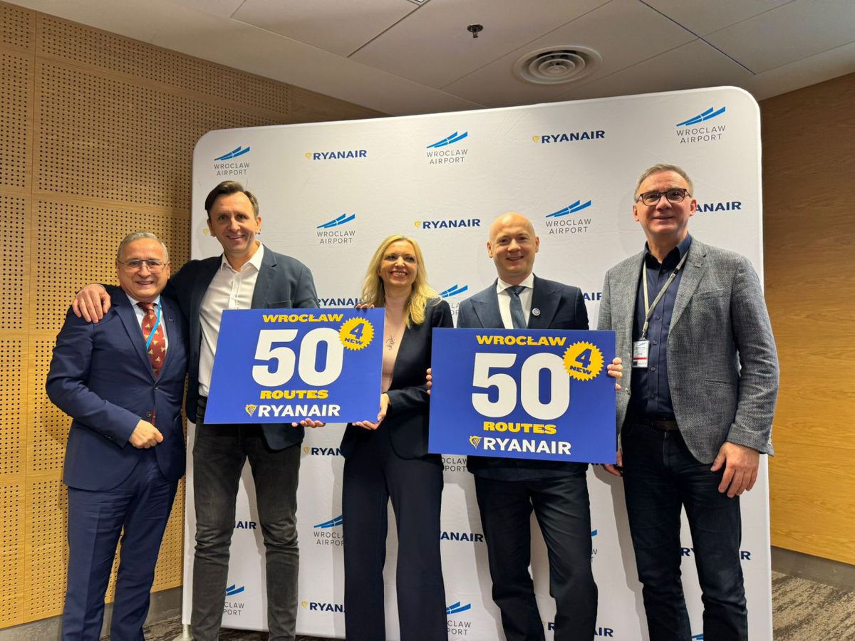 Gate7aviation's tweet image. Ryanair  a annoncé aujourd'hui un programme de vols record pour l'été 2026 au départ de #Wrocław. 
Ce programme comprendra 5⃣0⃣ destinations, dont 4 nouvelles lignes vers Londres #Luton, #Séville, #Rimini et #Tirana, offrant ainsi aux passagers de Basse-Silésie encore plus de