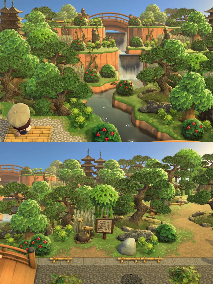 🌳🍃たまゆら島🌳🍃
静けさの中の渓谷の滝
#あつ森
#ACNH