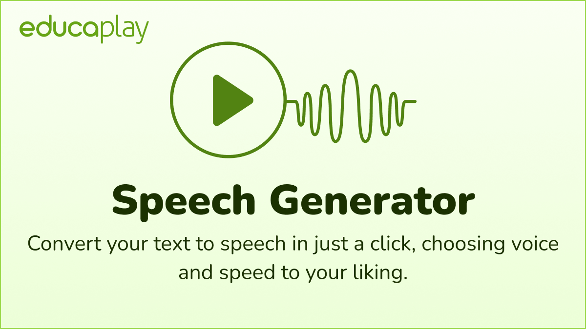 EDUCAPLAY_en's tweet photo. 🎧 Let your games speak for you!

In Educaplay you can now automatically generate speech from text.

More interaction, more retention, and more accessibility.
You can do it: 
• From the editor 
• Automatically with Ray
👉 What type of game would you use text-to-speech in first? https://t.co/GCAlRFJLwX