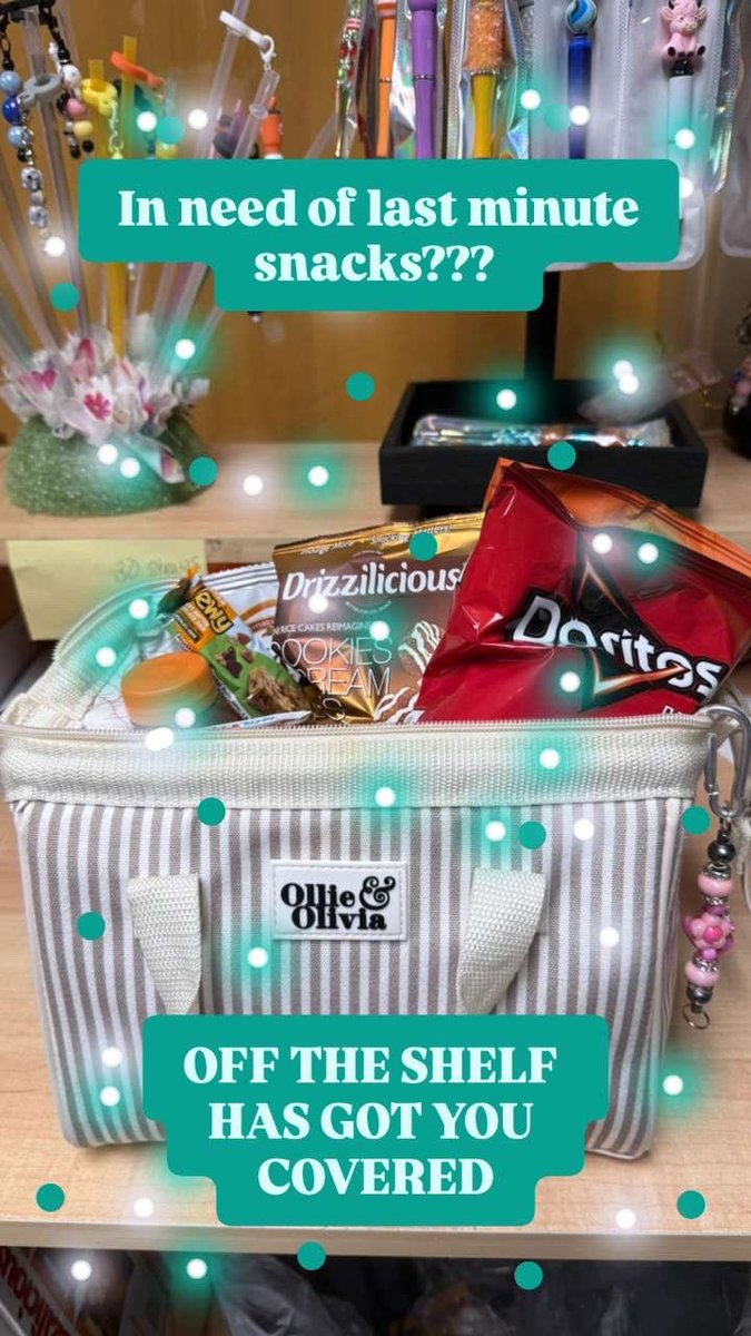 BookstoreFhs's tweet photo. When the snack craving hits and time is  running out⏰🍫Don’t stress- Off the Shelf has your back(and your taste buds) 😋 #SnackRescue #OfftheShelf https://t.co/696PIGCGLi