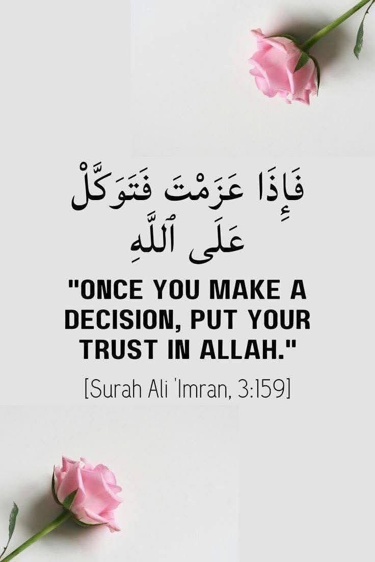 YahayaOmar13's tweet photo. Qur’an, Surah At-Talaq (65:3):

“And whoever puts their trust in Allah, He will be sufficient for them. Verily, Allah will accomplish His purpose. Indeed, Allah has set a measure for all thing” https://t.co/sfOkG9XiEC