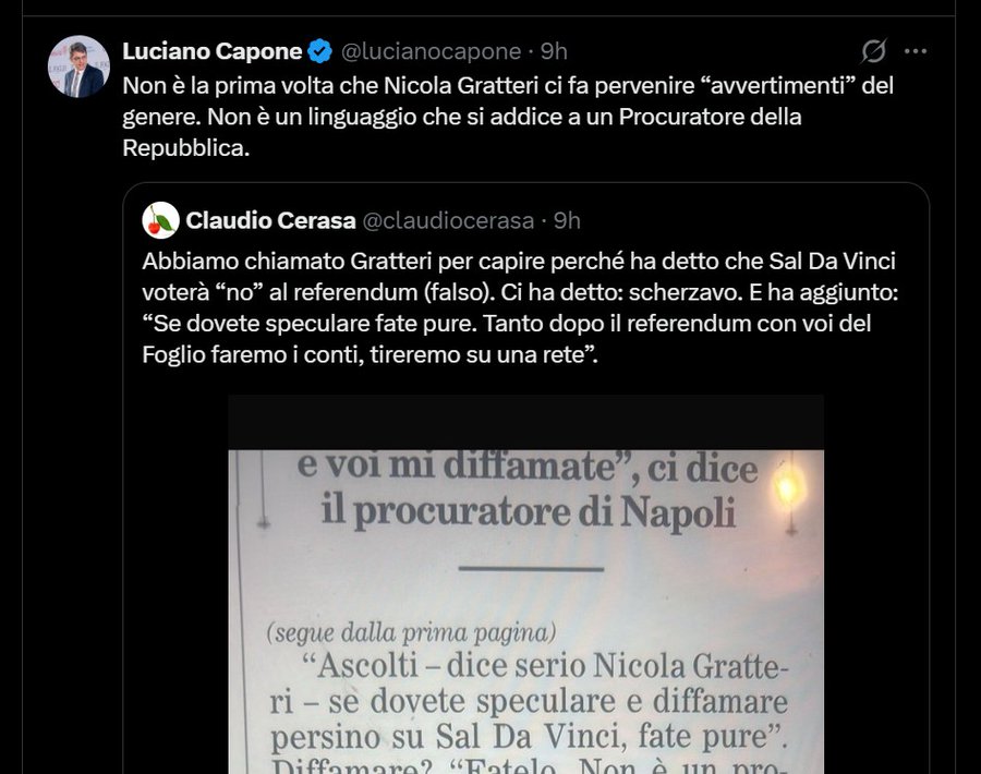 AngeloM_B's tweet image. Se al #Capone dice "non è la prima volta" e sono ancora li tutti interi in mare aperto... è una minaccia da paura come racconta il fantastico legislatore #Tajani?
#lariachetira #lariachetirala7