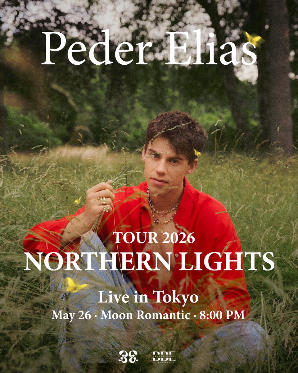 ◤
✨Peder Elias来日決定✨
　　　　　　　　　　　◢

ノルウェー出身シンガーソングライター
ペダー・イライアス🌟
一夜限りの来日公演が決定🇯🇵

📅2026.5.26(火)
📍月見ル君想フ
🎟️ eventbee.com/v/peder-elias-…