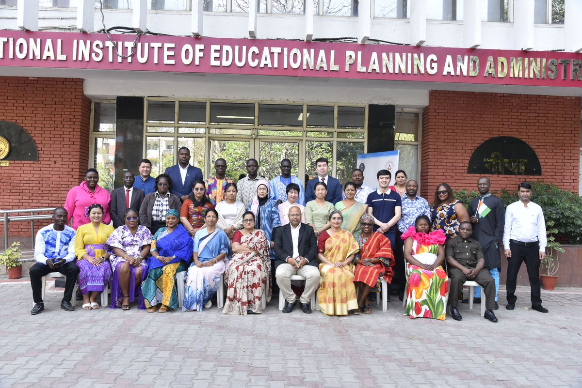 NIEPA_Official's tweet photo. #NIEPA is organizing the #IPEM programme under #ITEC #MEA commencing from 10 March 2026. Professor Shashikala Wanjari, VC, NIEPA inaugurated the two weeks programme which is attended by twenty seven education officers from fifteen countries. https://t.co/JyRsZUP58Z