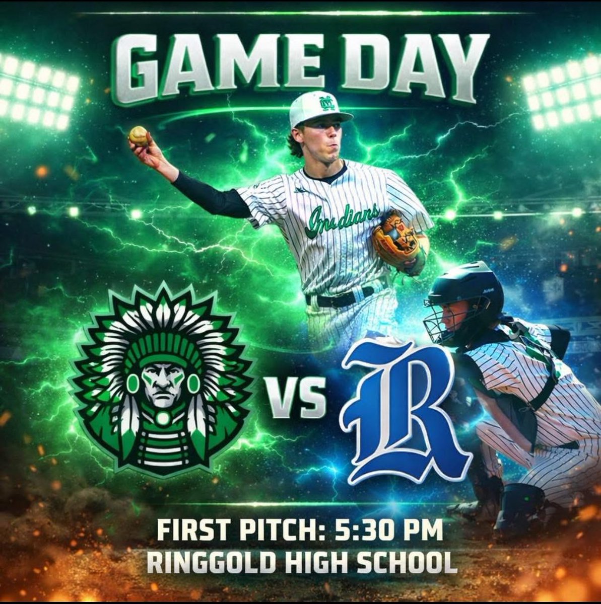 MCHSBsball's tweet photo. Gameday!

🆚 Ringgold
⏰ 5:30
📍 Ringgold High School 

#CultureWins https://t.co/I34ga2XwOR