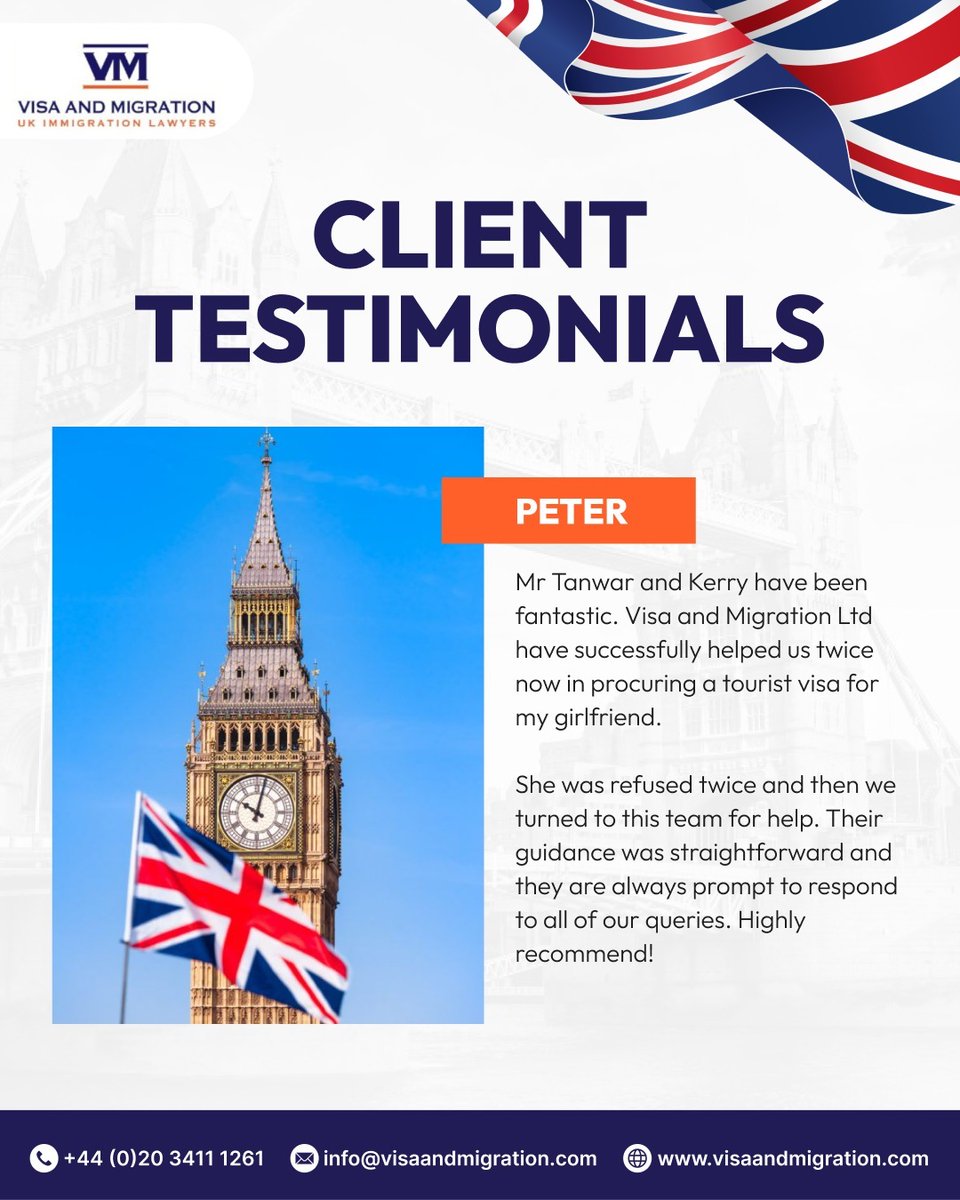 visamigrationuk's tweet image. 5⭐ Review from a Happy Client! Nothing makes us happier than helping our clients succeed — especially after a challenging journey.

👉Read the full review here:  maps.app.goo.gl/r6eZaiLAEWpD2K…

#VisaAndMigration #UKImmigration #VisaSuccess #ClientReview #VisaRefusalHelp