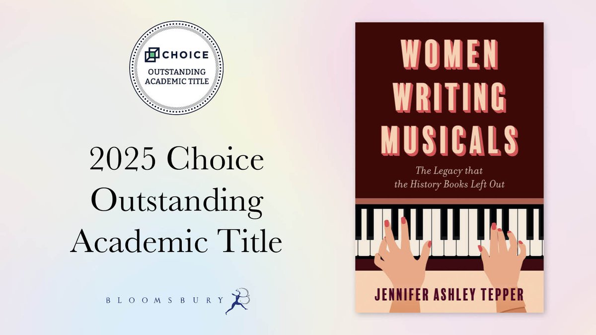 MethuenDrama's tweet photo. A 2025 @Choice_Reviews Outstanding Academic Title! @jenashtep’s 'Women Writing Musicals' is “beautifully curated” and “fascinating.” A must-read for readers of women’s studies and theater lore!

Learn more: https://t.co/CGzH189XEl
Discover other winners: https://t.co/dmq7GXs5tf https://t.co/srchrfO6ol