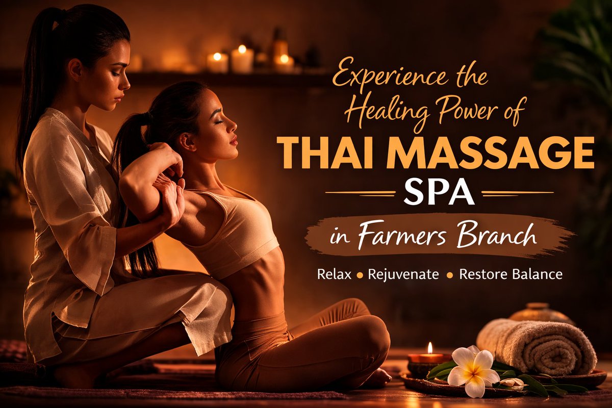 allwetchaiusa's tweet photo. Experience Relaxation at a Thai Massage Spa in Farmers Branch
View More: https://t.co/BTKWRqmoJ9

#ThaiMassage #ThaiMassageSpa #FarmersBranchSpa #RelaxAndRejuvenate #WellnessJourney #MassageTherapy #StressRelief #HolisticWellness #SelfCareTime #SpaExperience #USA #farmersBranch https://t.co/fTyw9G0wf1