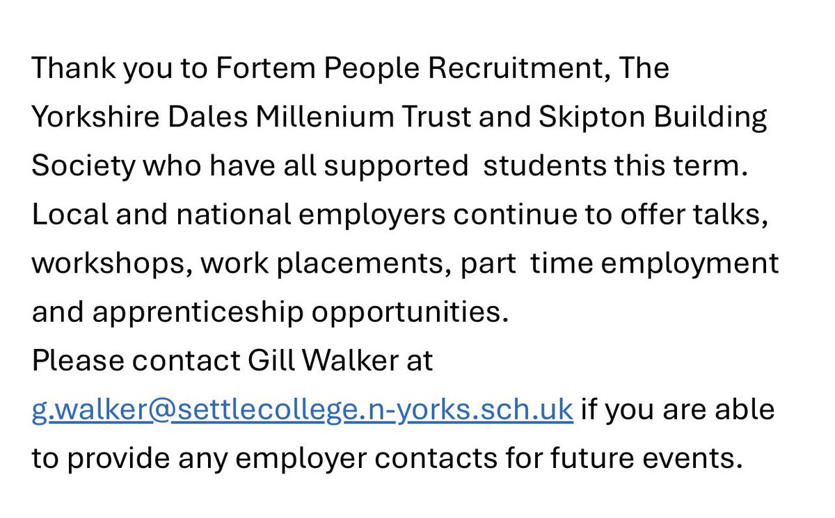 Settle College tweet media