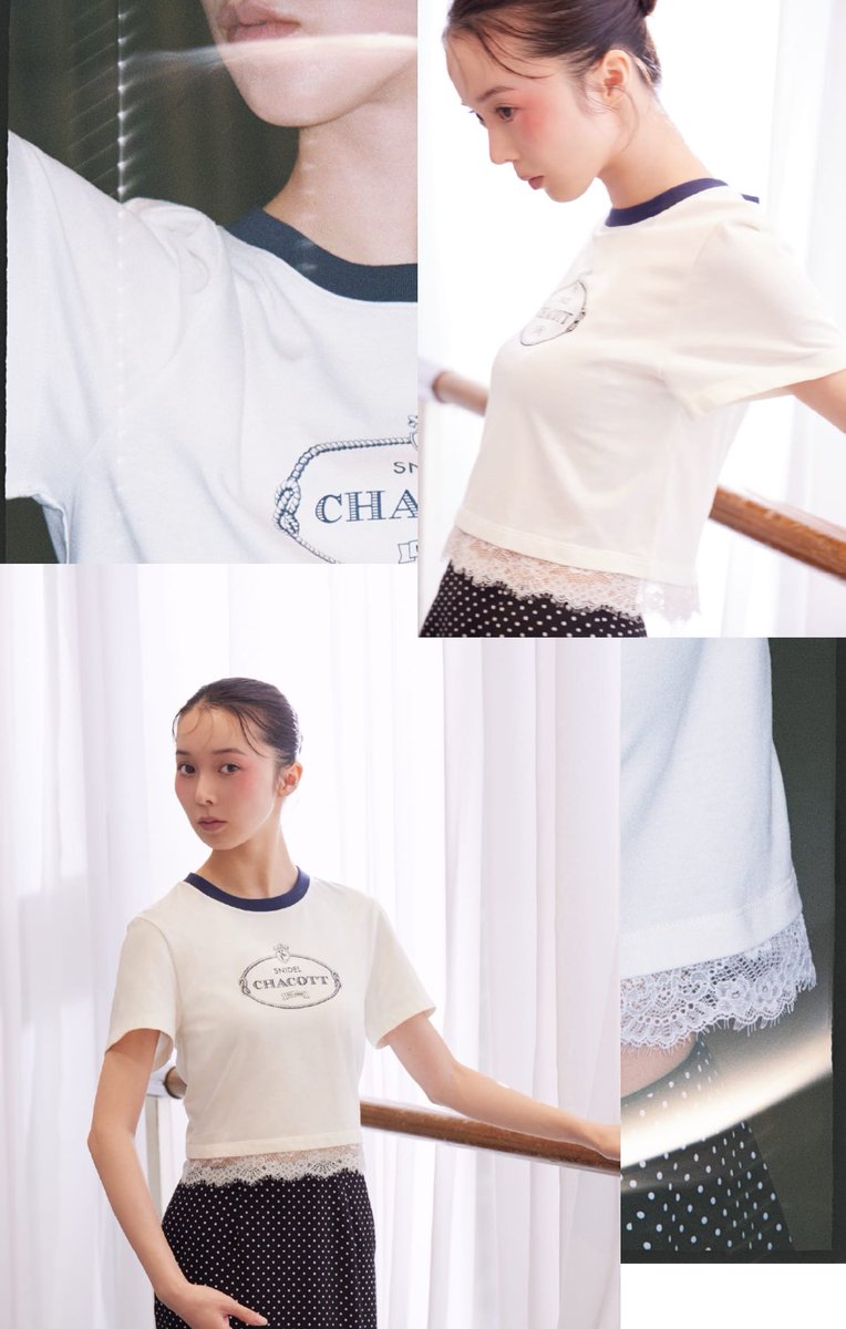 mmmrn_mrn's tweet photo. snidel × chacott のSSコレクション˖ . ݁𝜗𝜚. ݁₊
スナイデルらしさとチャコットのヴィンテージ感がたまらなくかわいい…… https://t.co/IxcoiaY16r