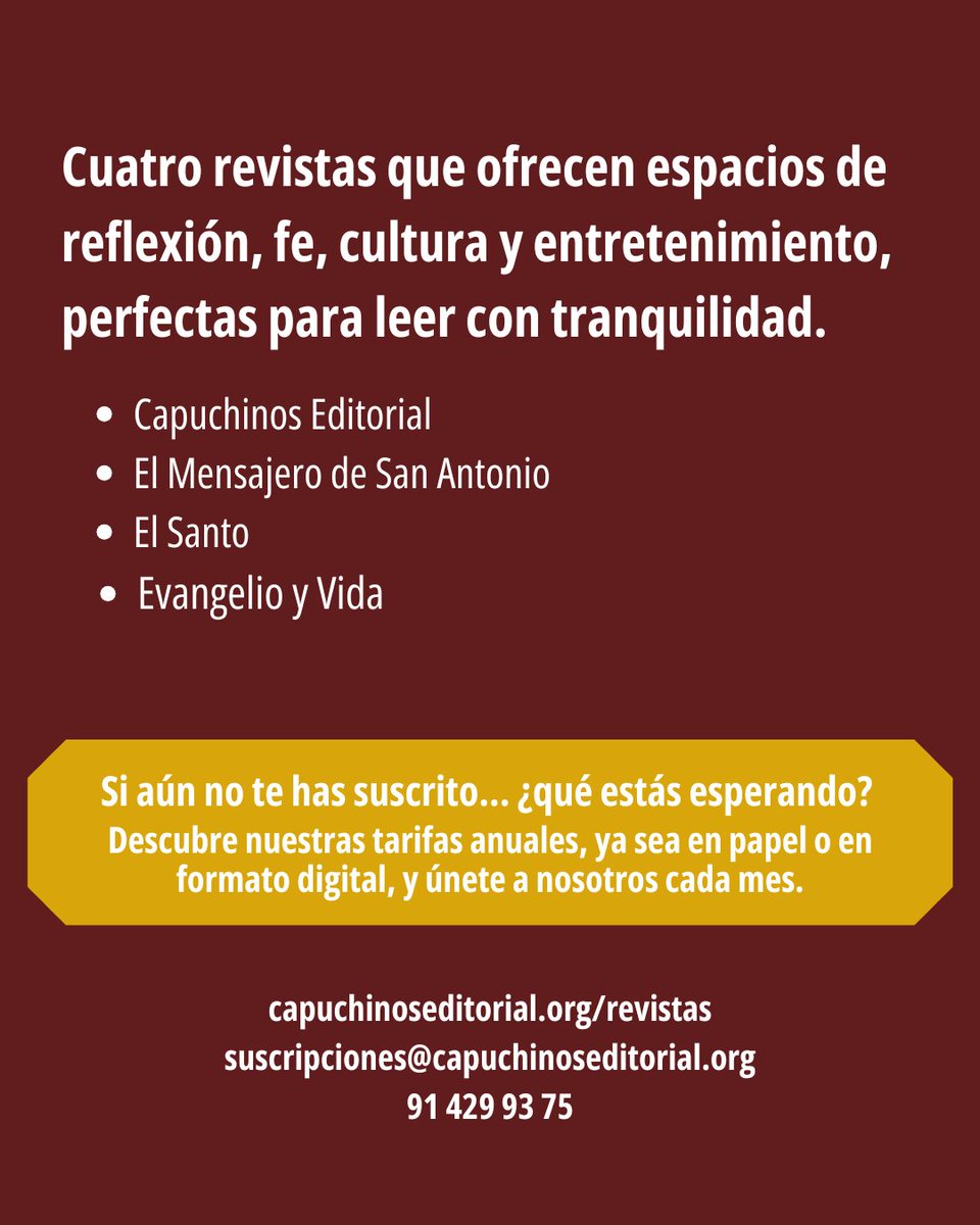 Hermanos Capuchinos de España tweet media