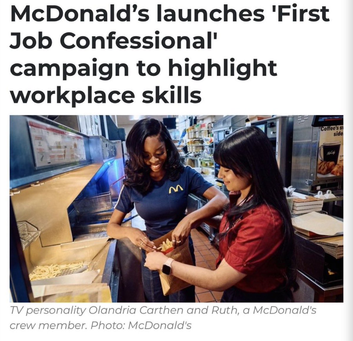 Olabisikh's tweet photo. My Gorgeous Olandria Carthen @LashaeAsh and @McDonalds McDonald's Meals Confessionals Sitting Pretty on the Trends Table News on X App.
#LoveislandUSA #Mcdonalds #Firstjobconfessional https://t.co/9JgmaApp8f
