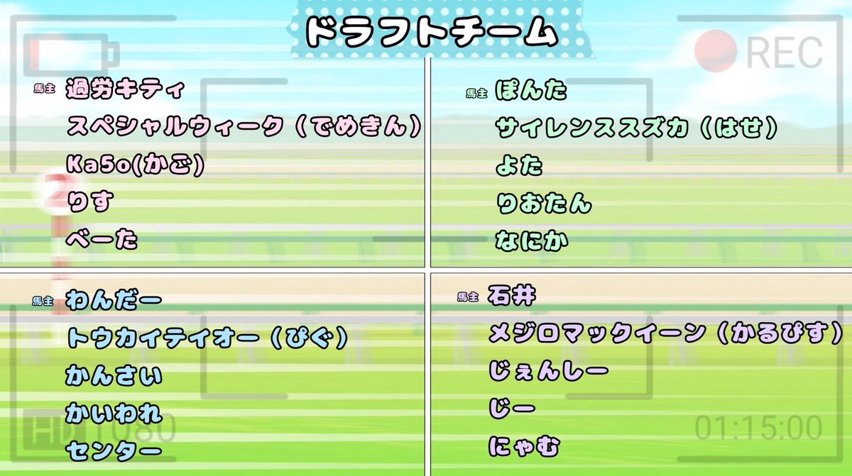 チーム確定しました🐎💨
3/13(金)20:55〜1試合目のナイフラウンド開始となります🐴🔪