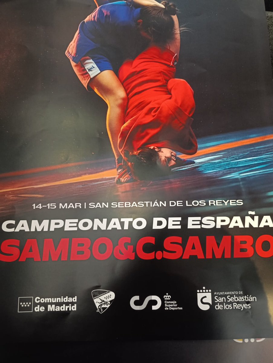 JavierMora22836's tweet photo. ¡Presentación oficial! Este fin de semana el Polideportivo Dehesa Boyal acoge el Campeonato de España de Lucha U20, Sambo y combat Sambo.Una cita muy especial para nuestra ciudad.
San Sebastián de los Reyes se prepara para recibir a deportistas y familiares de todo el país. https://t.co/tL33K10ZJ5