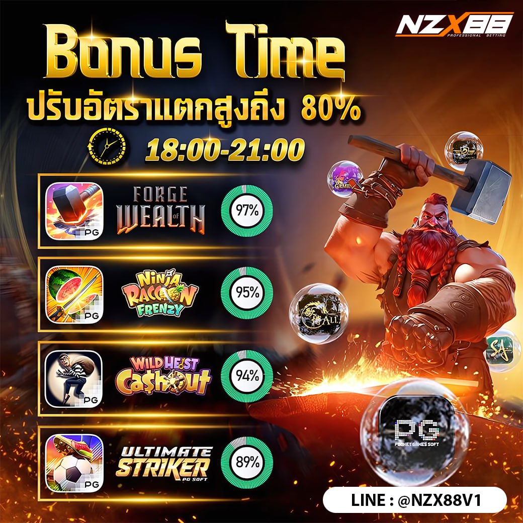 BONUSTIME #NZX88
ปรับอัตราแตกสูงถึง 80%🔥

🔸ฝาก - ถอนออโต้รวดเร็วทันใจ👏
🔸คืนยอดเสีย 10% ทุกวัน✨

สมัครเลย📲 : shorturl.asia/mSep5
ติดต่อแอดมิน : lin.ee/gX0PZQP

#สล็อต #สล็อตแตกง่าย #เครดิตฟรีสมาชิกใหม่ #เครดิตฟรี50
#เกมส์สล็อต #เว็บตรง