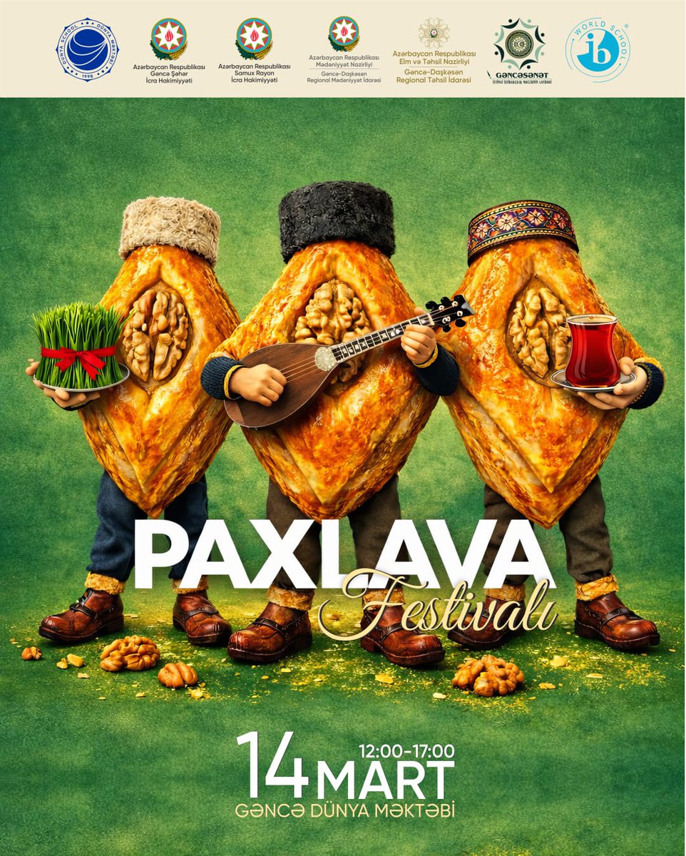 Gəncədə Paxlava Festivalı keçiriləcək

Daha ətraflı:
facebook.com/gencesehericra…