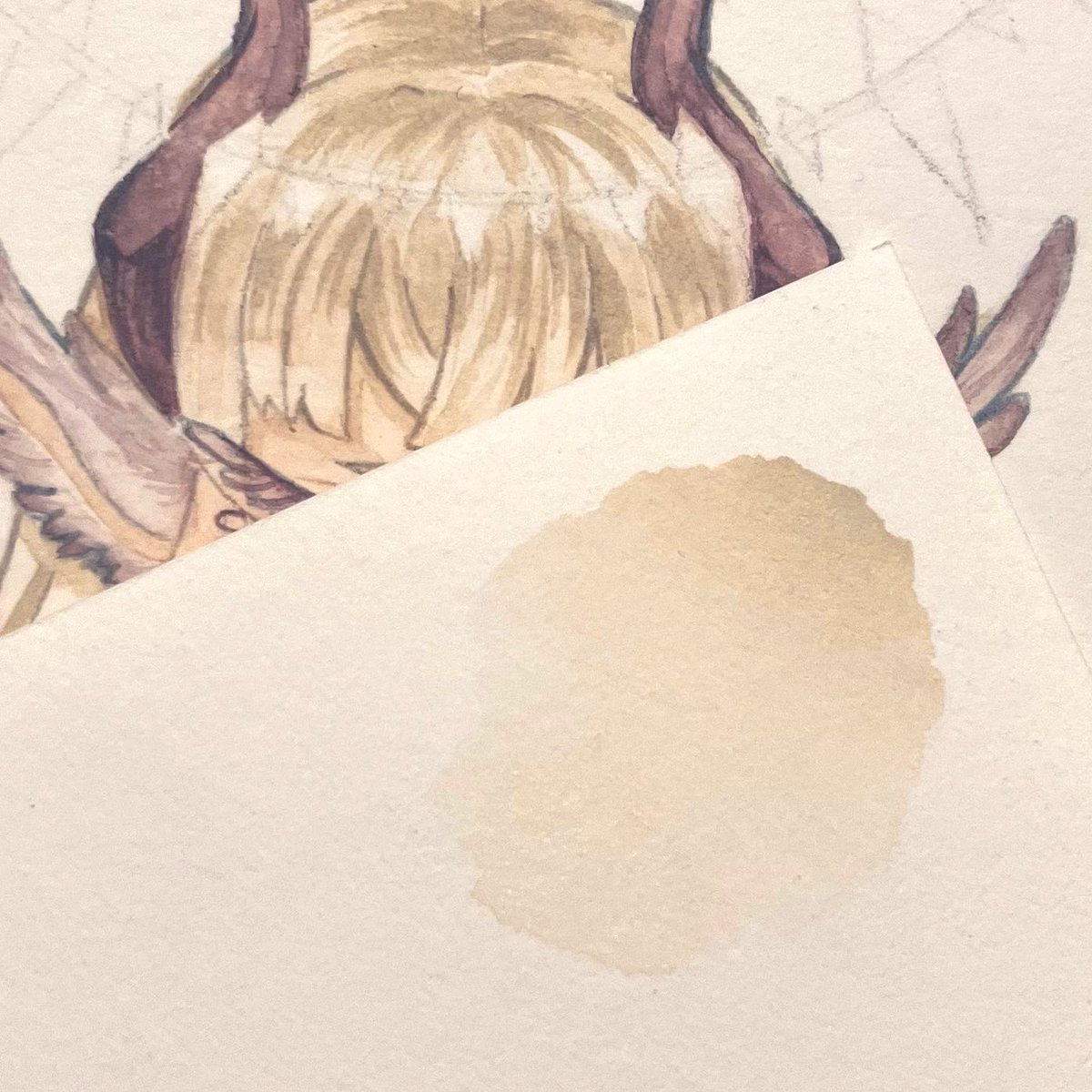 自作のこの色が思いのほかどストライクで、金髪シリーズ練りたくなってきた……