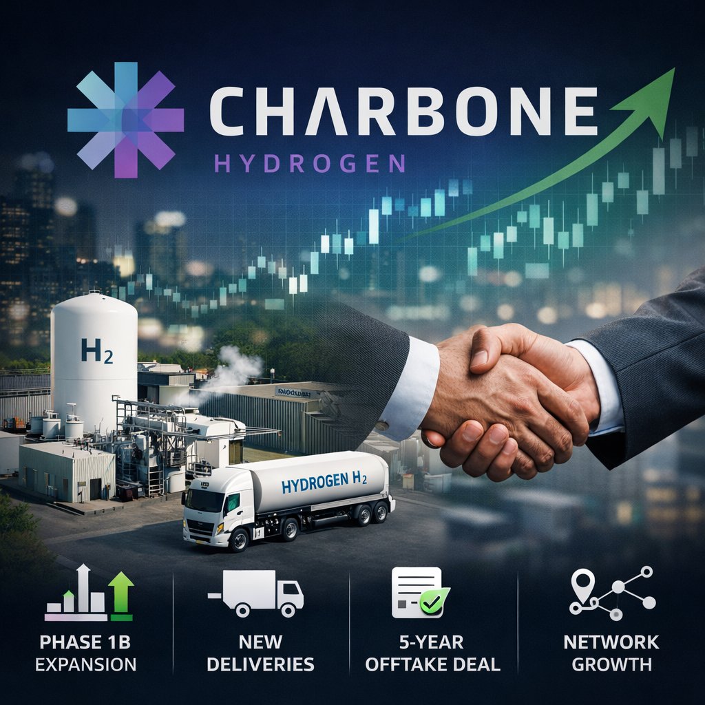 Charbone $CH $CHHYF is expanding.

News Release:
• Presenting at Hydrogen East
• Developing Atlantic Canada hydrogen supply hub
• Expanding its hub-and-spoke distribution network

More infrastructure. More demand. More momentum.

Full News: 
thenewswire.com/press-releases…

#hydrogen