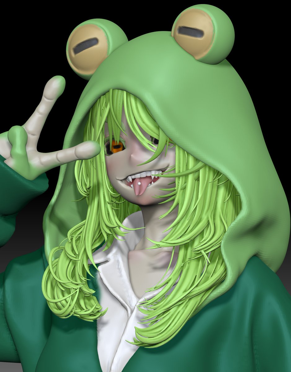 久しぶりの自主制作作り始めました。
アマギャエルです。こういう系久しぶり