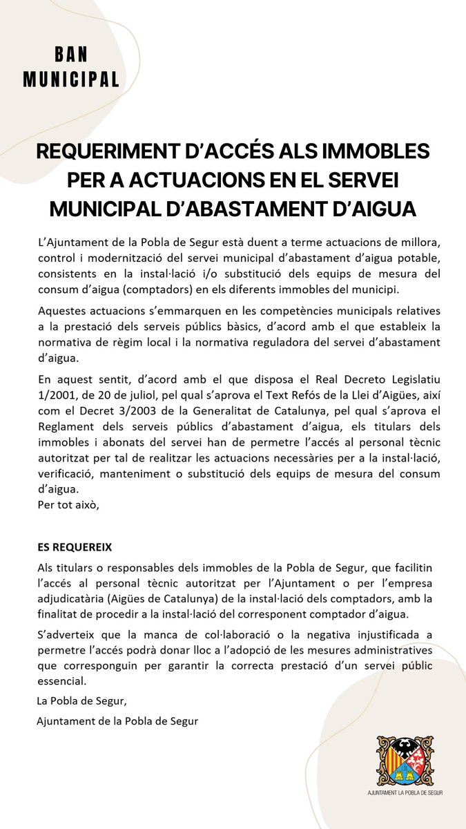 La Pobla de Segur tweet media