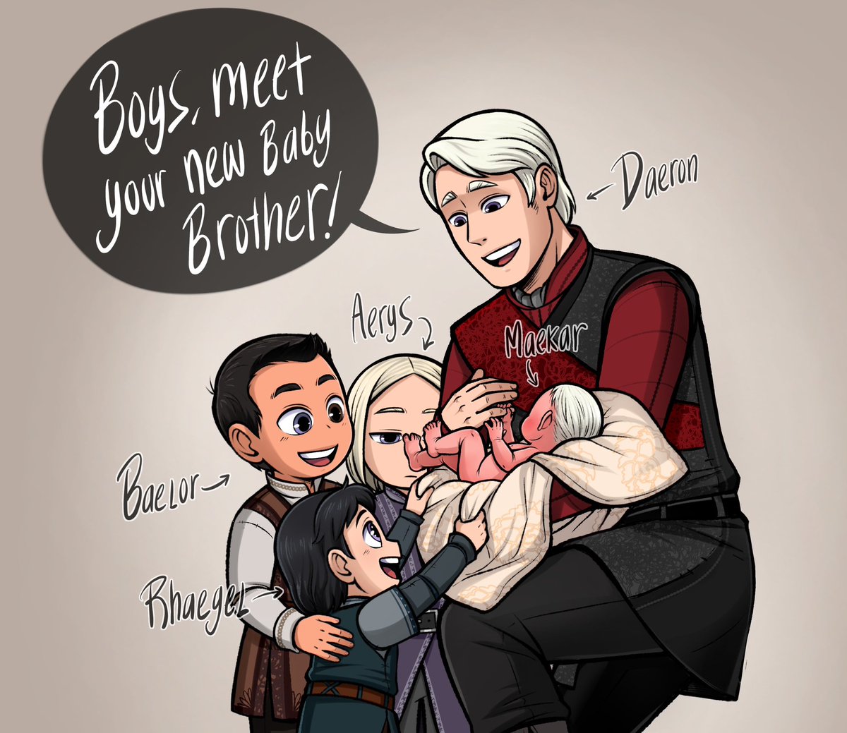 Ackerbangbang's tweet photo. Daeron the good ❤️🥹 #AKOTSK #AKnightOfTheSevenKingdoms #AKOTSKfanart #BAELORBREAKSPEAR #MaekarTargaryen https://t.co/Z4AxYzZmeA