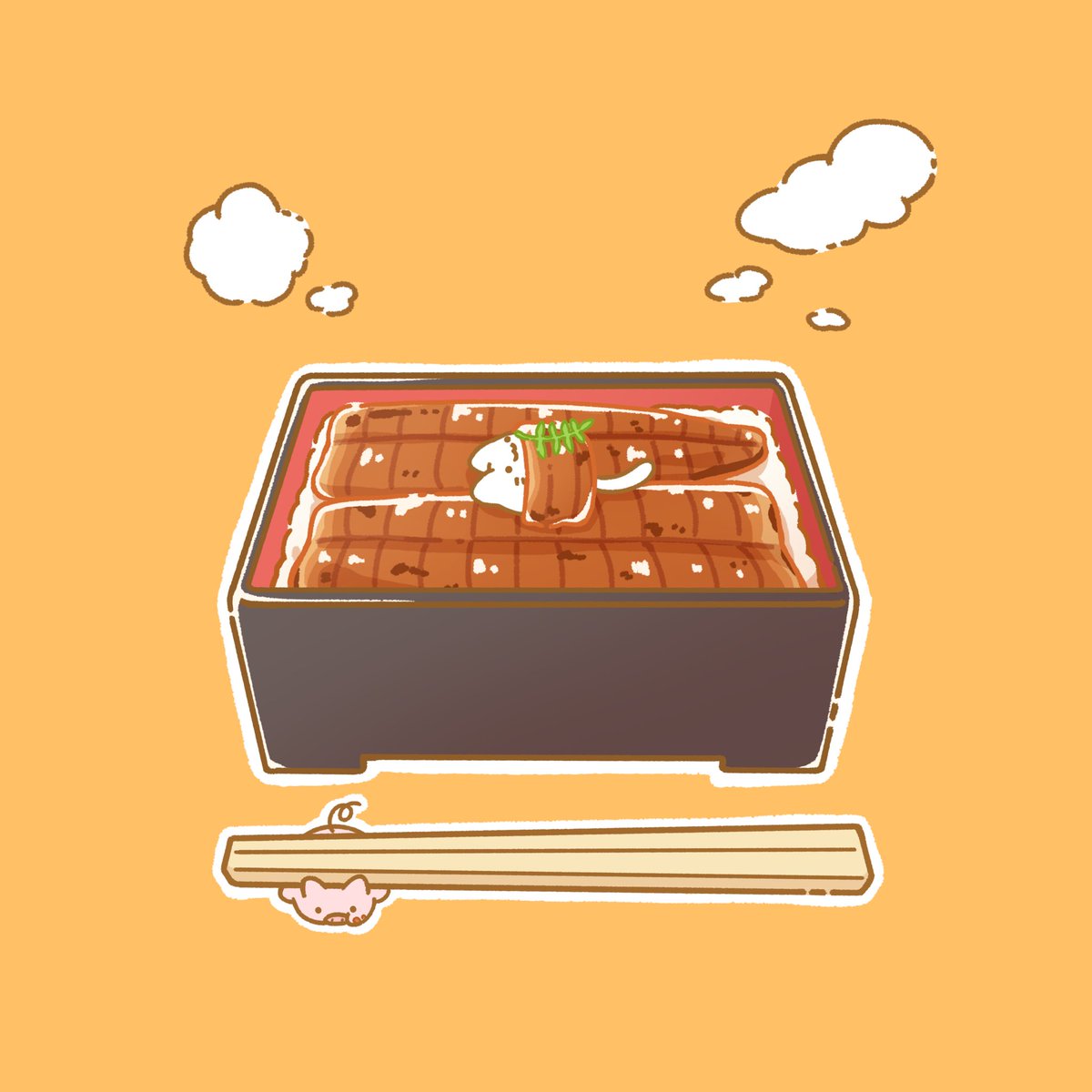 iyuhayu's tweet photo. ふかふかうな重ベッド🛏️🐈🥢

#ゆるいイラスト https://t.co/KuIwwzHAQq