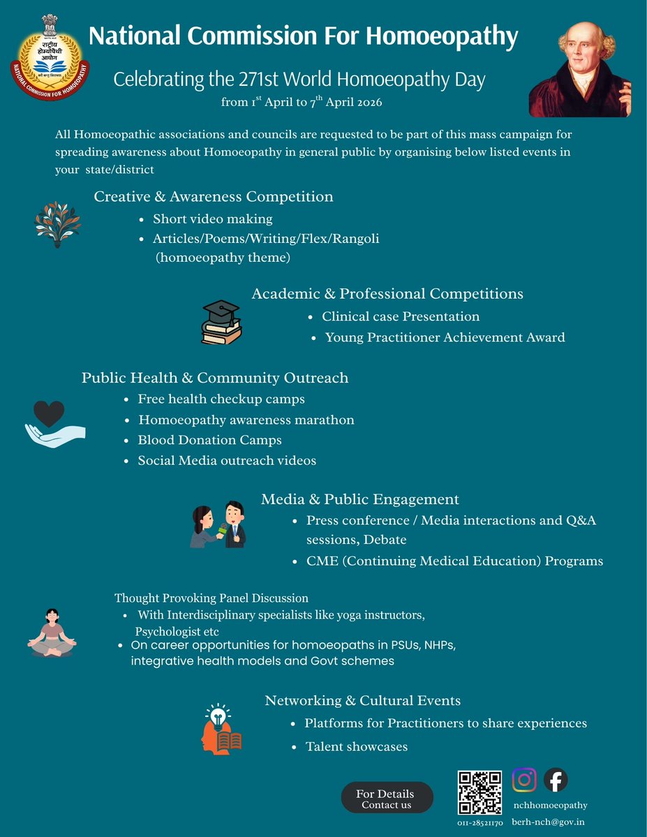 National Commission For Homeopathy tweet media