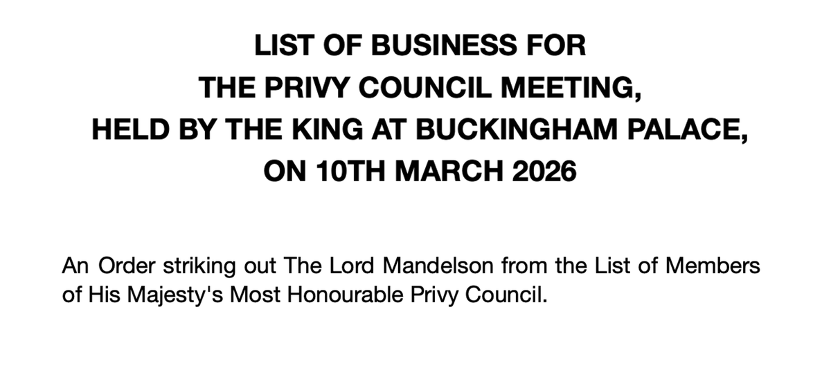 What took them so long? #Mandelson #Epstein