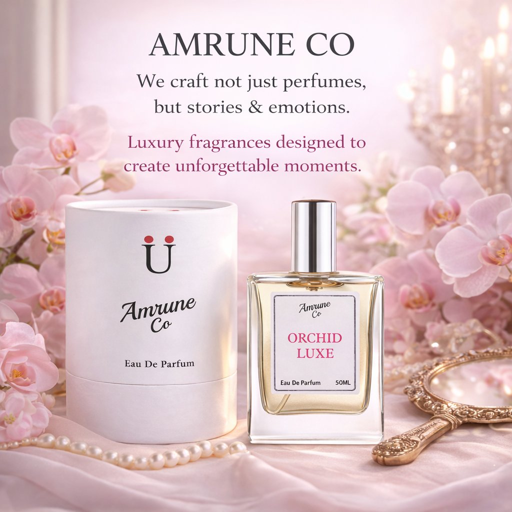 AmruneCo's tweet photo. 🌸 **ORCHID LUXE** — Where Elegance Meets Desire

✨ **Why you’ll love it:**
• Elegant floral fragrance
• Soft vanilla warmth
• Long-lasting Eau De Parfum
• Perfect for everyday luxury

#AmruneCo #OrchidLuxe #LuxuryFragrance #FloralPerfume #PerfumeForHer #ElegantScent https://t.co/NDDgbPvphY