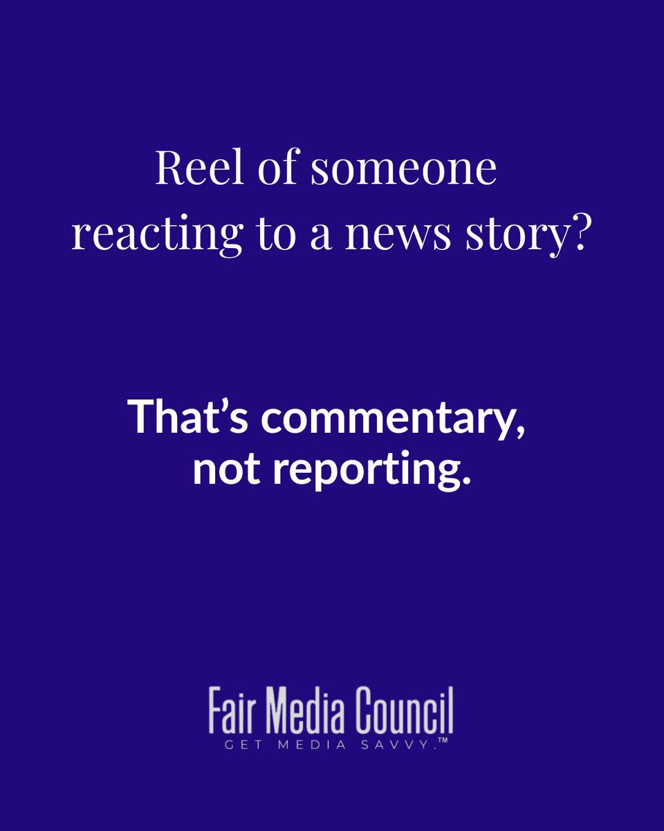 Fair Media Council (FMC) Get Media Savvy. tweet media