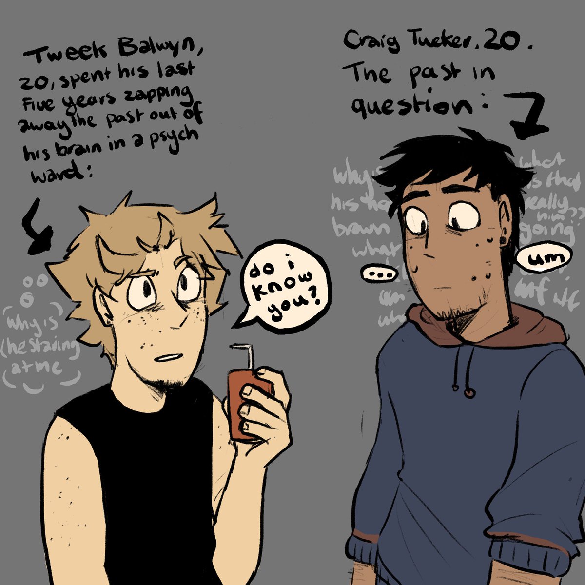 pov u haven’t seen ur best friend in 5 years then he’s suddenly at your bedroom door at a party asking where the bathroom is #lyscofic #spcreek