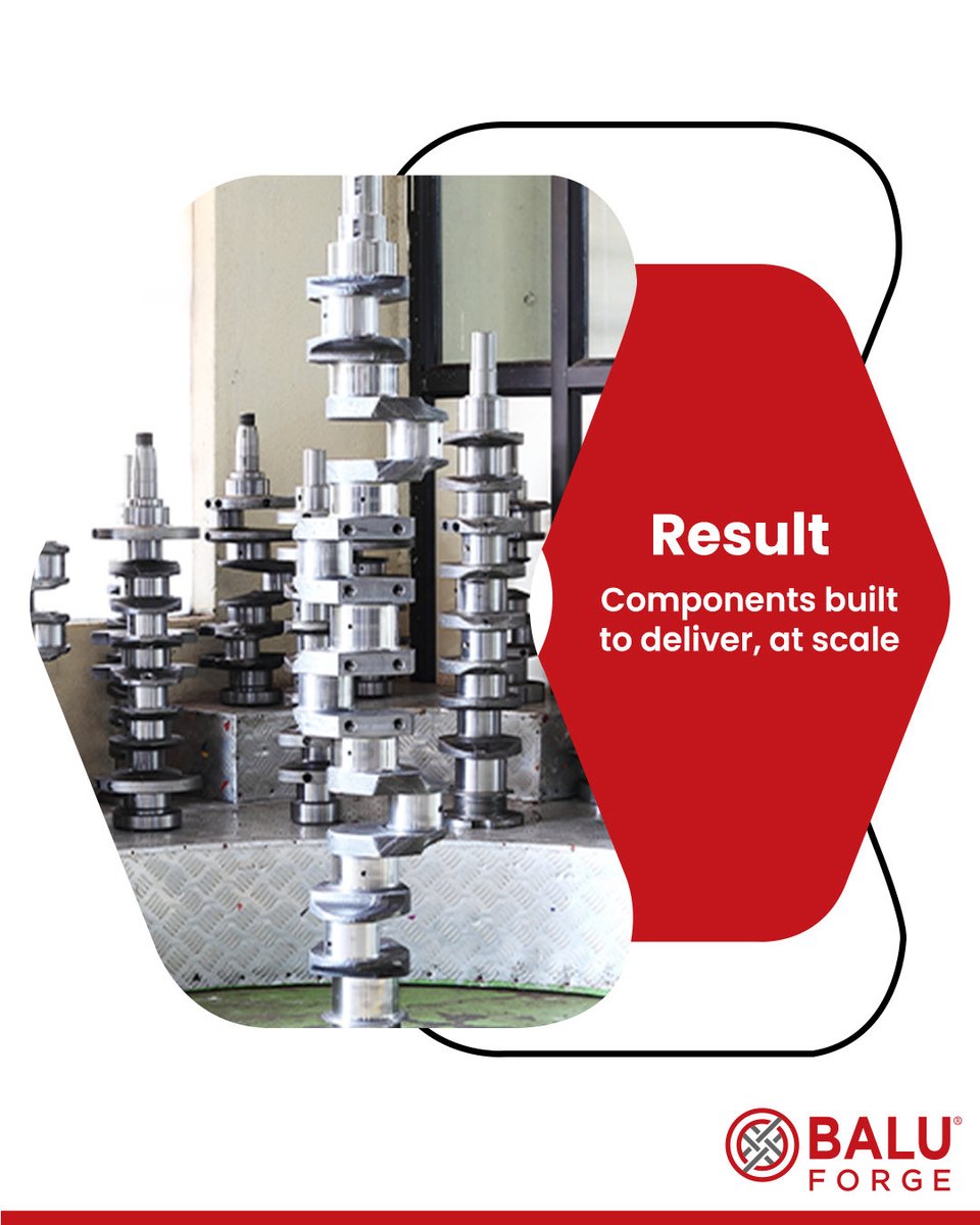 BaluForge's tweet image. From concept to completion, technology powers everything we build. At Balu Forge, advanced manufacturing and engineering come together to deliver consistent performance across industries.

#BaluForge #IndustrialTechnology #ManufacturingExcellence #EVShafts #BaluInnovation #Balu