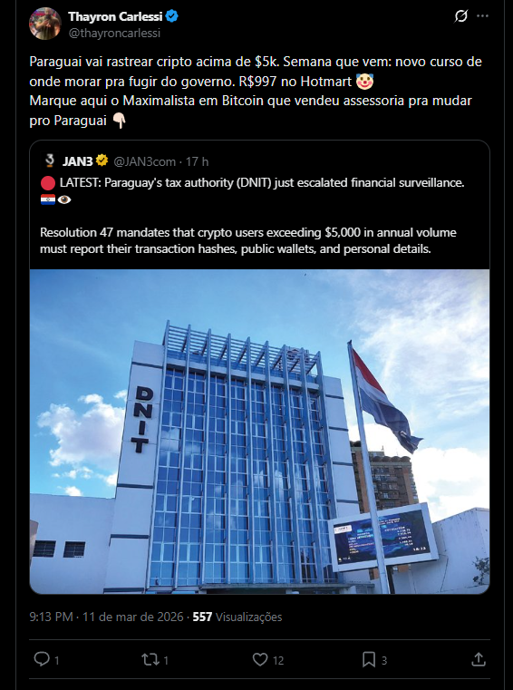 Choquei BTC tweet media