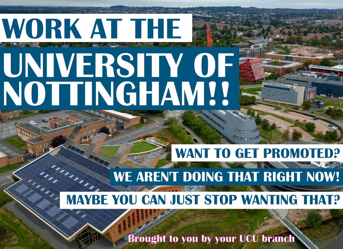 University of Nottingham UCU branch tweet media