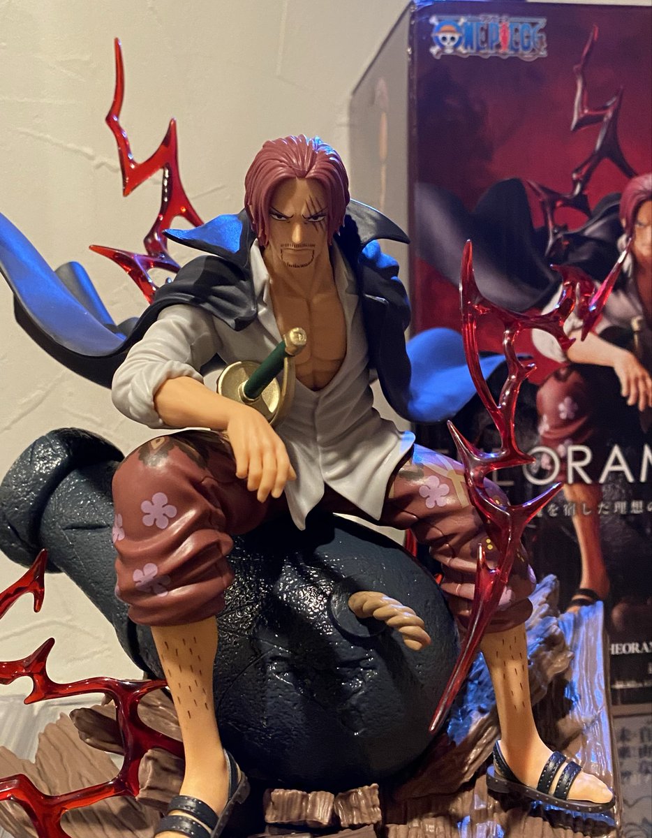 1027_rui's tweet photo. 本日のゴトンはホームでTHEORAMA SOULのSHANKS(๑و•̀ω•́)و 無事にゲットして開封の儀(*´∇｀)ﾉクオリティーがやばいです🤩
#ONEPIECE
#クレーンゲーム
#THEORAMA SOUL 
#SHANKS
#マンガ倉庫わさだアミューズ https://t.co/slxc9bhgfn